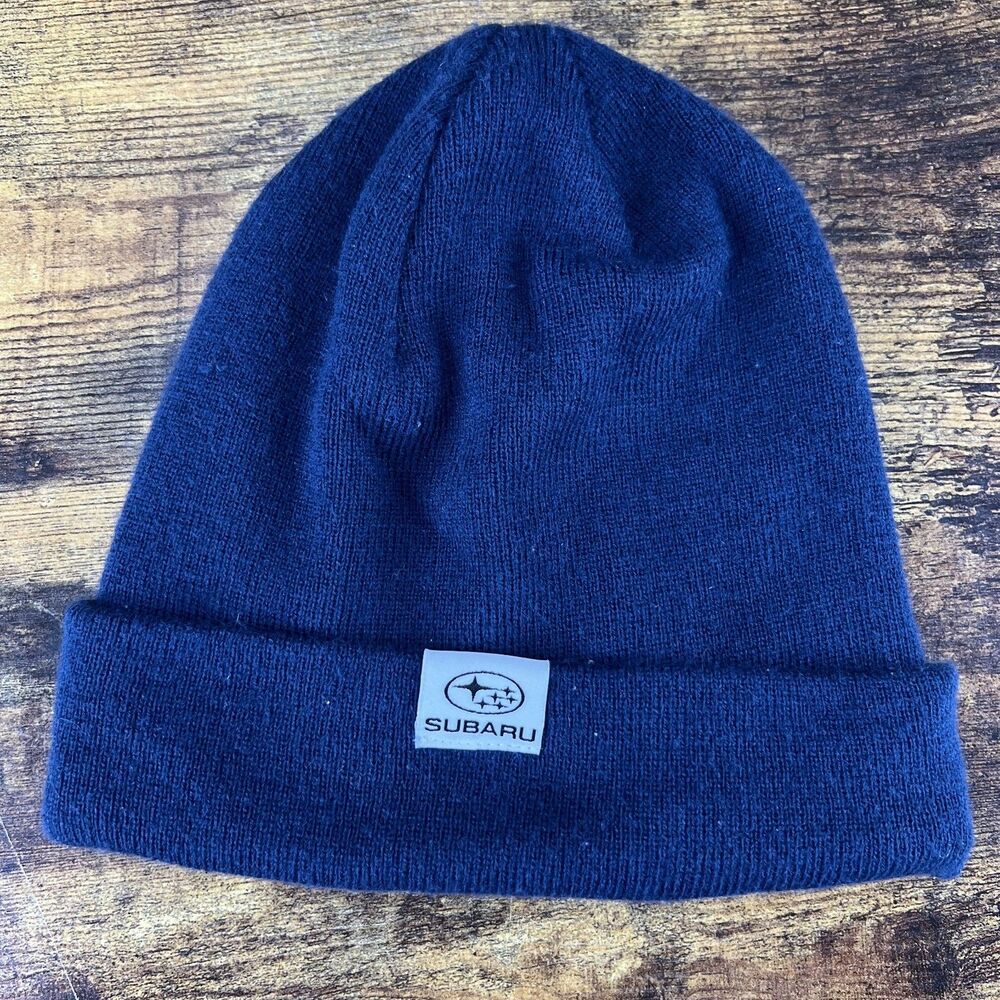 Subaru Blue Beanie Hat Cap